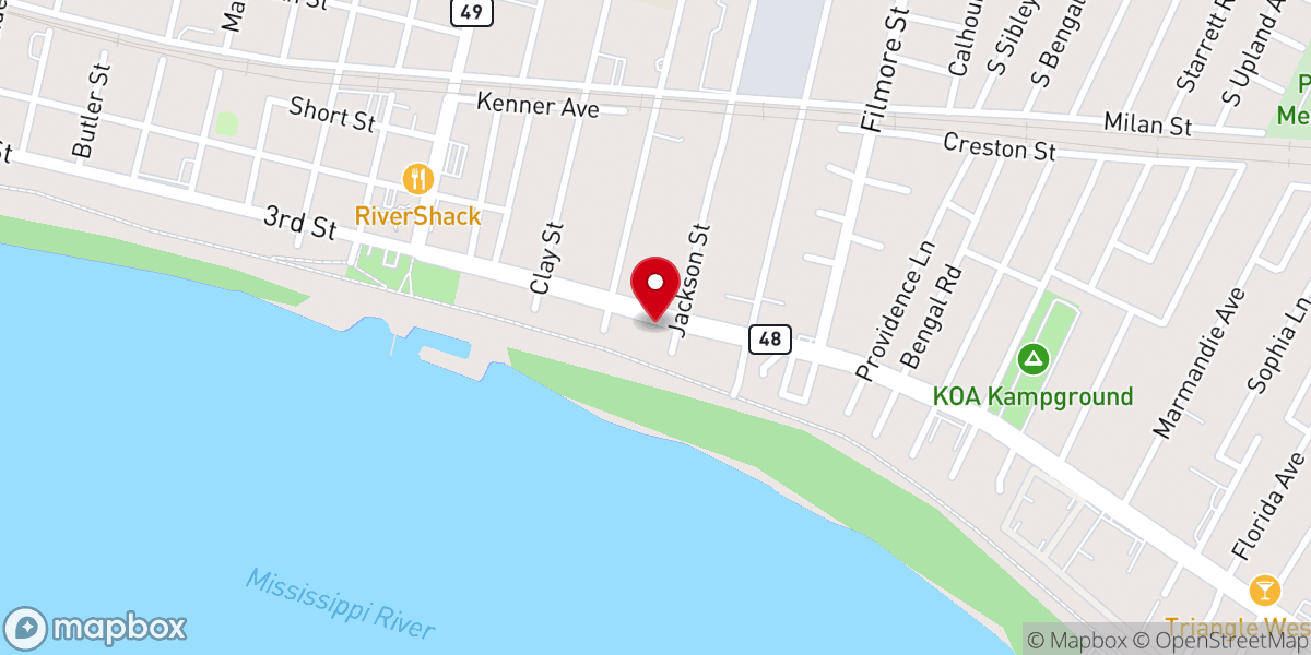Map showing location of Triumph Kingdom Builders Missionary Baptist Church