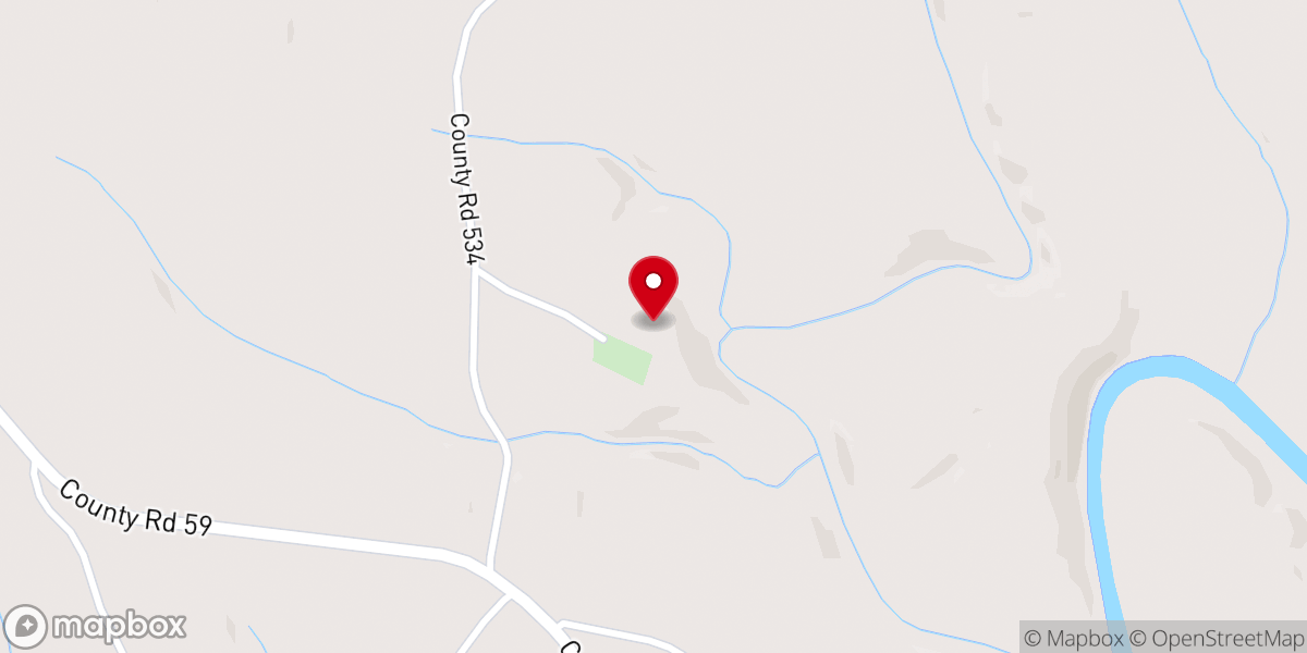 Map showing location of Lecta Church