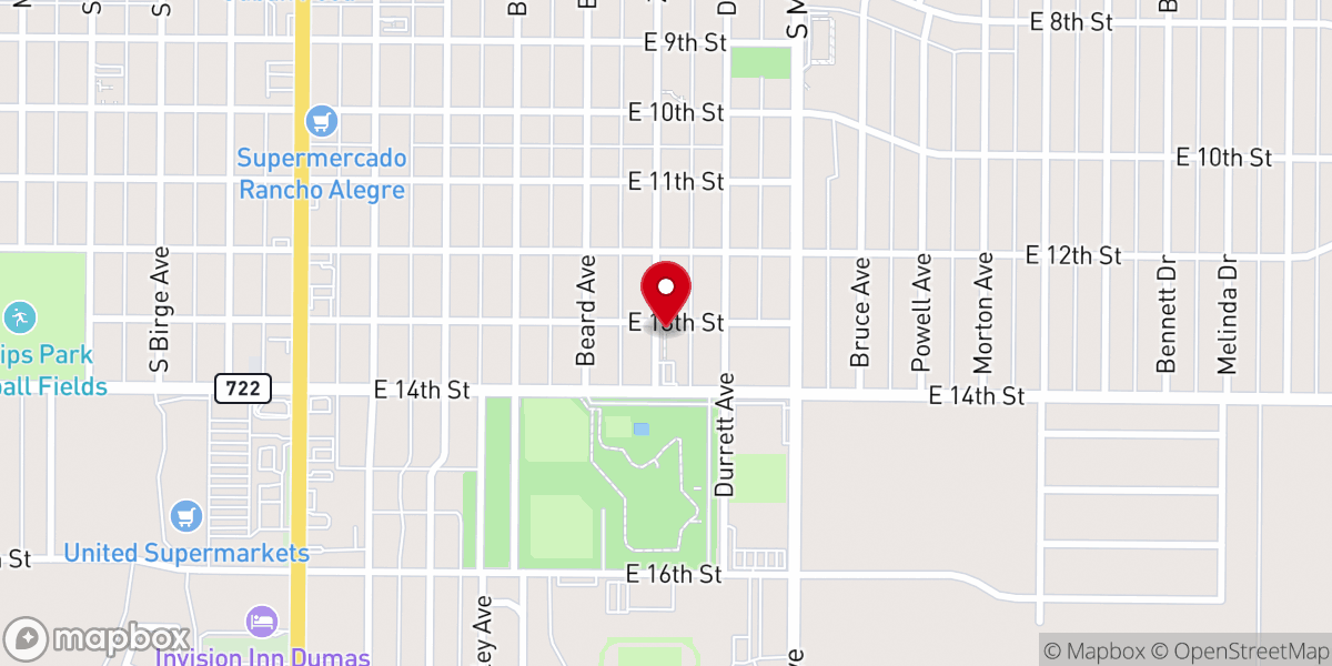 Map showing location of Calvary Missionary Baptist Church