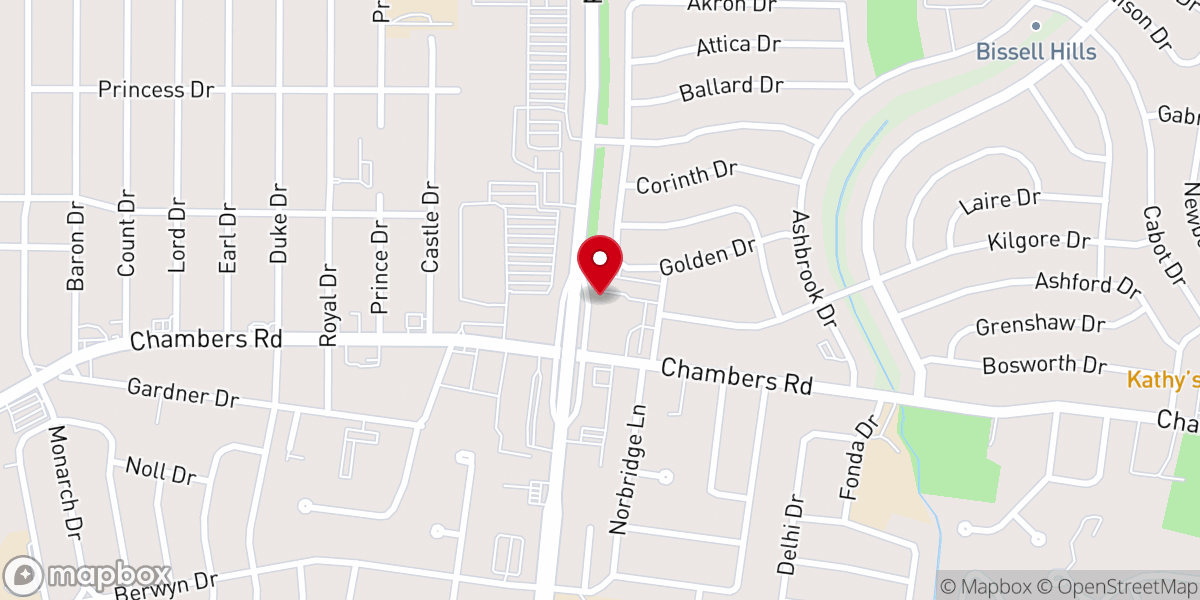 Map showing location of Grace Chapel Lutheran Church & School