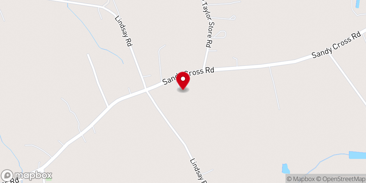 Map showing location of Taylor's Chapel Church