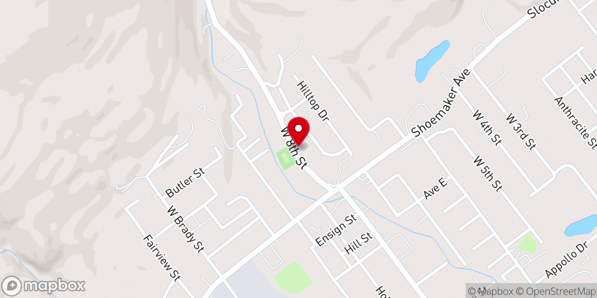 Map showing location of Shoemaker Hub