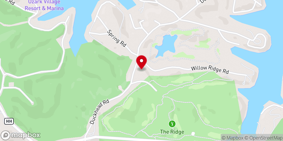 Map showing location of Horseshoe Bend Baptist Church