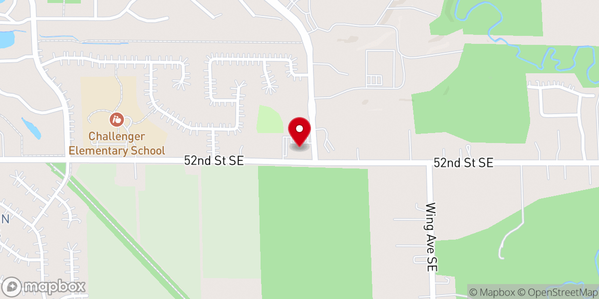Map showing location of Paris Church