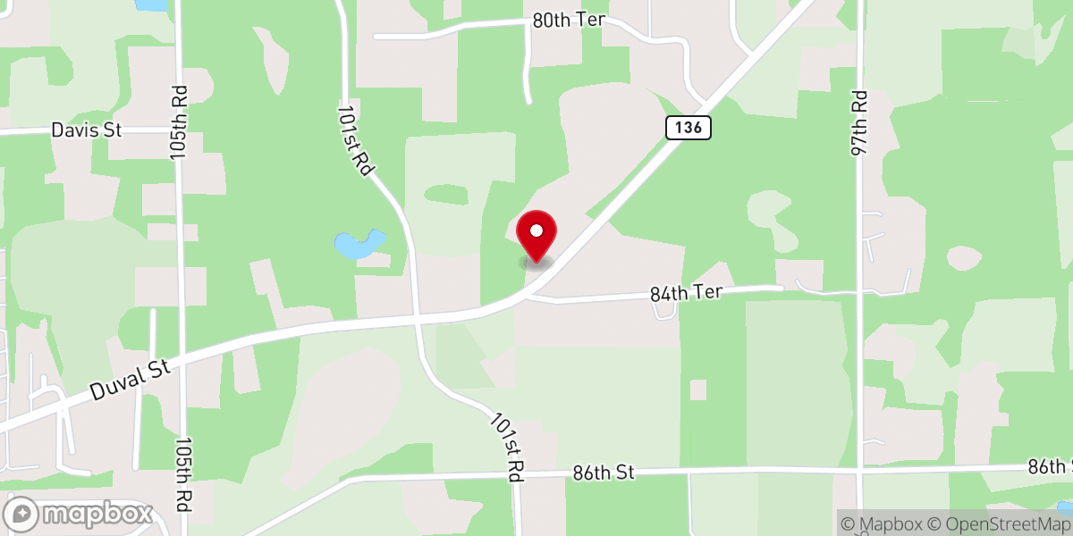 Map showing location of Grace Lutheran Church