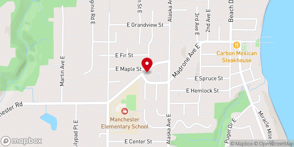 Map showing location of Manchester Community Church