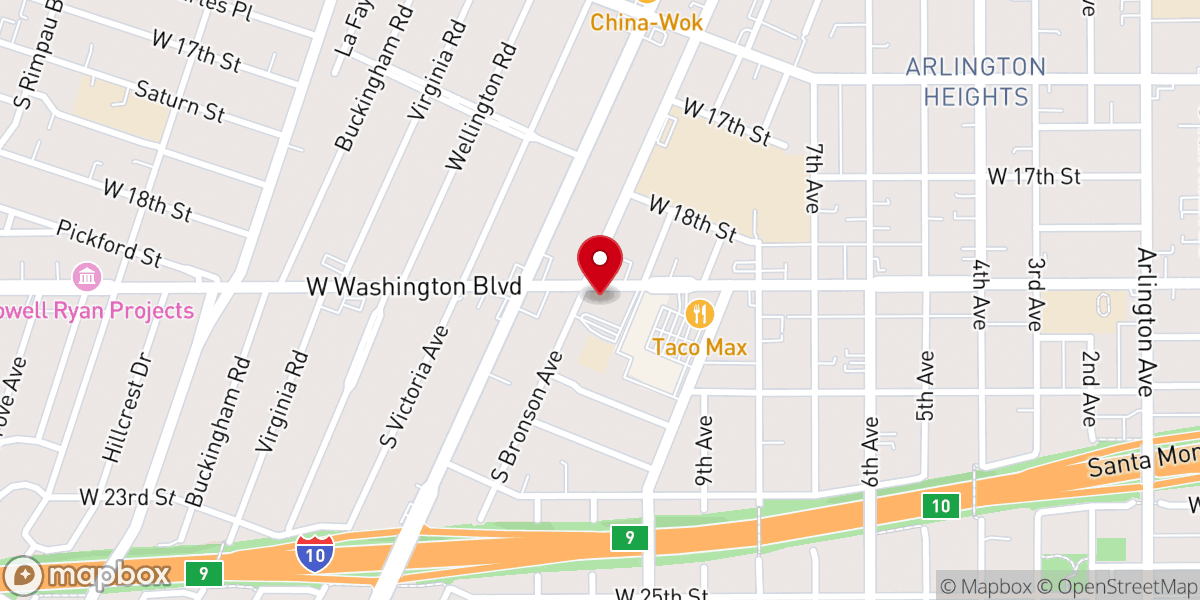 Map showing location of St. Paul's Catholic Church