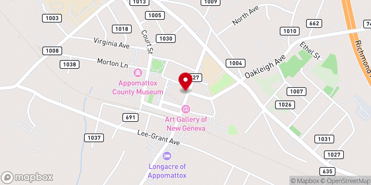 Map showing location of Wilkes Jewelers