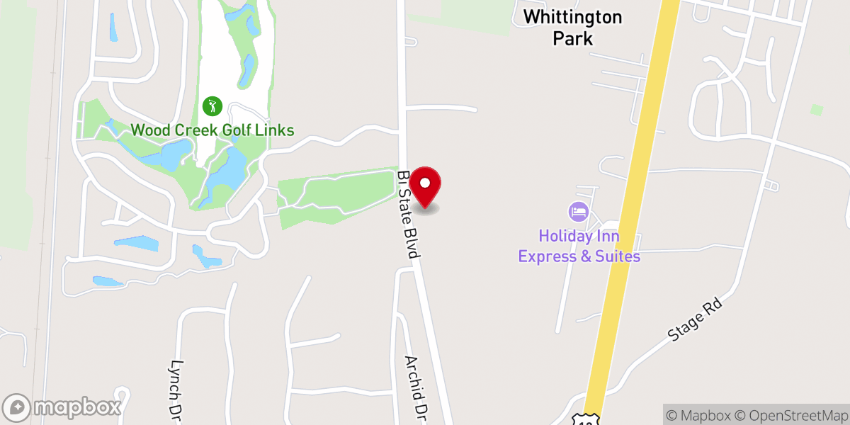 Map showing location of Life Changing Worship Center
