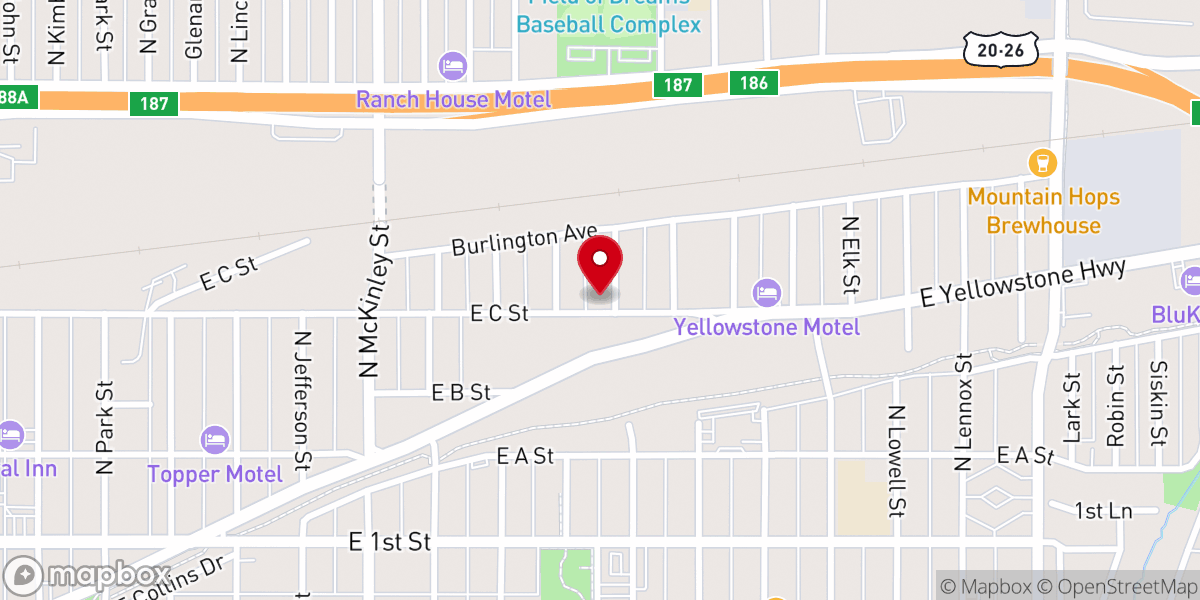 Map showing location of Holy Trinity Greek Orthodox Church
