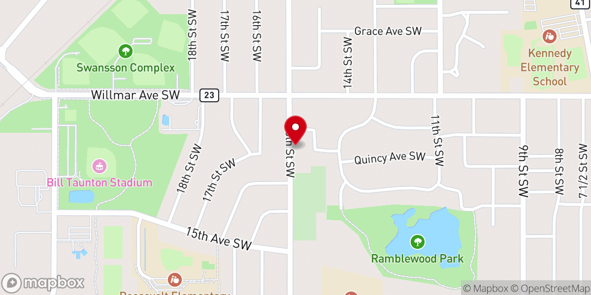 Map showing location of First Reformed Church