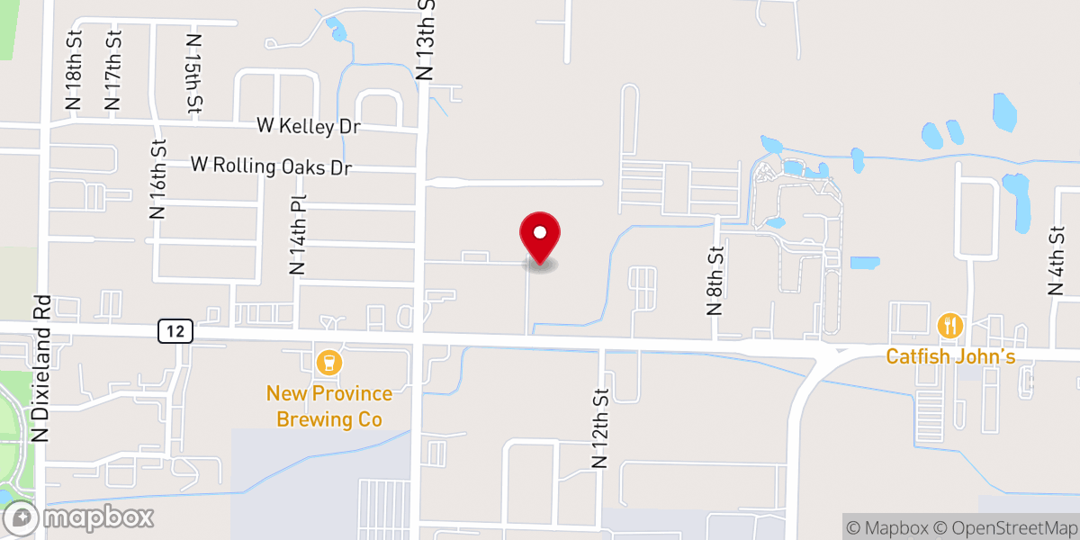 Map showing location of Christ & Neighbor