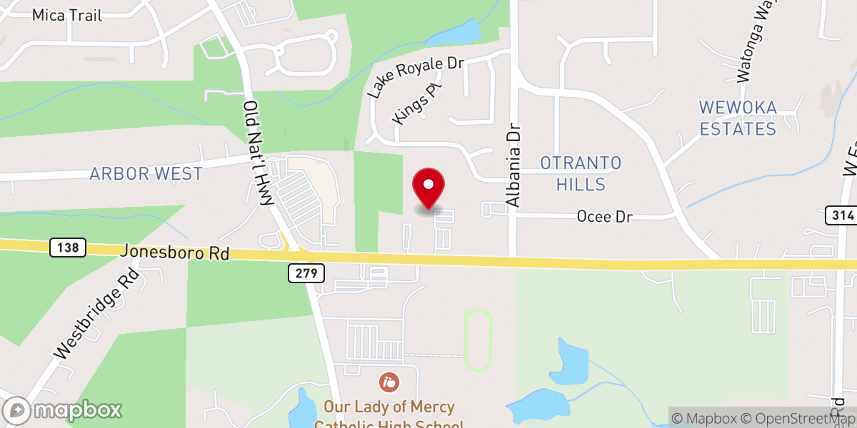 Map showing location of Ignite Church of Atlanta