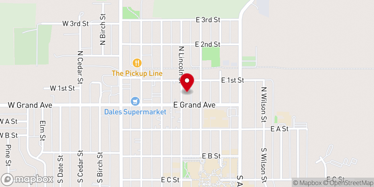 Map showing location of Zion Lutheran Church - Missouri Synod
