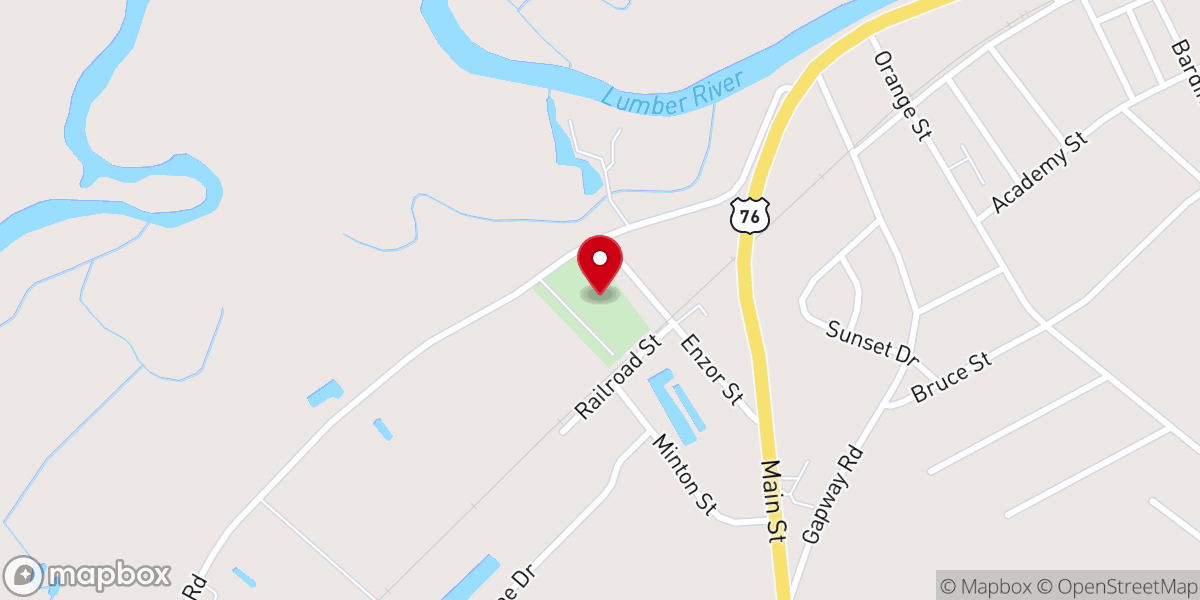 Map showing location of Old Powell Cemetary