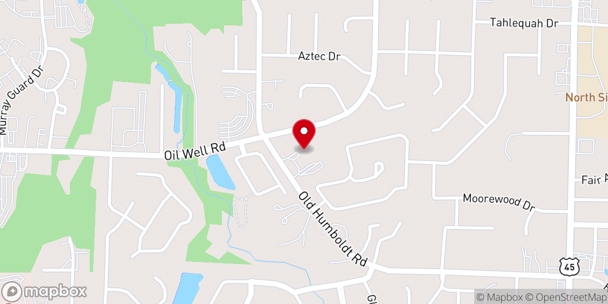 Map showing location of Victory Worship Center