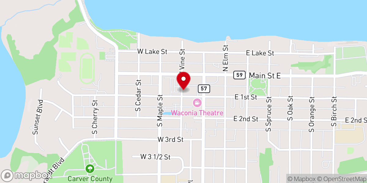 Map showing location of Freshwater Church
