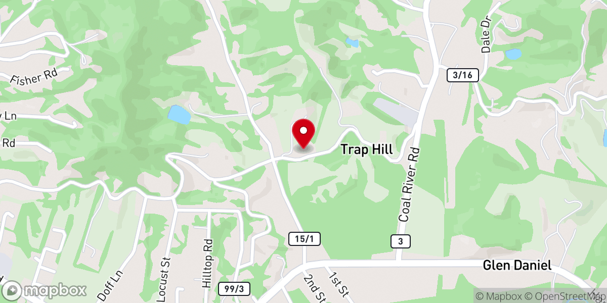 Map showing location of Coal Marsh Missionary Baptist