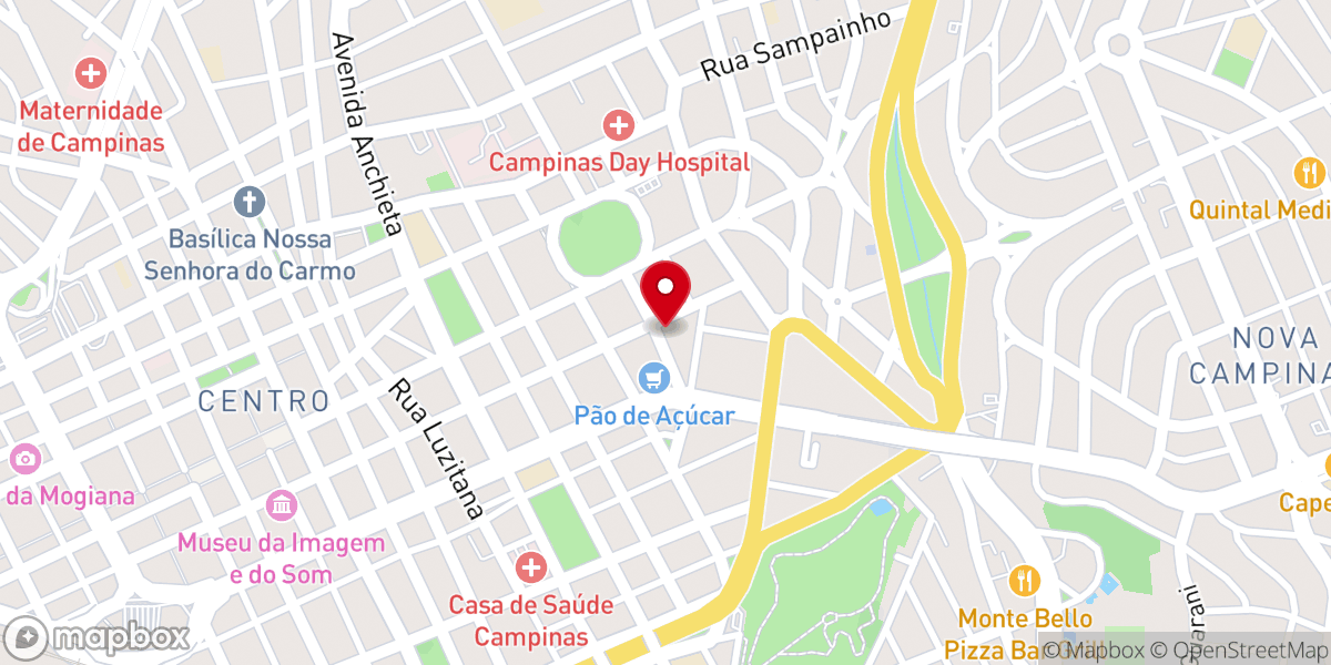 Map showing location of Paróquia Divino Salvador