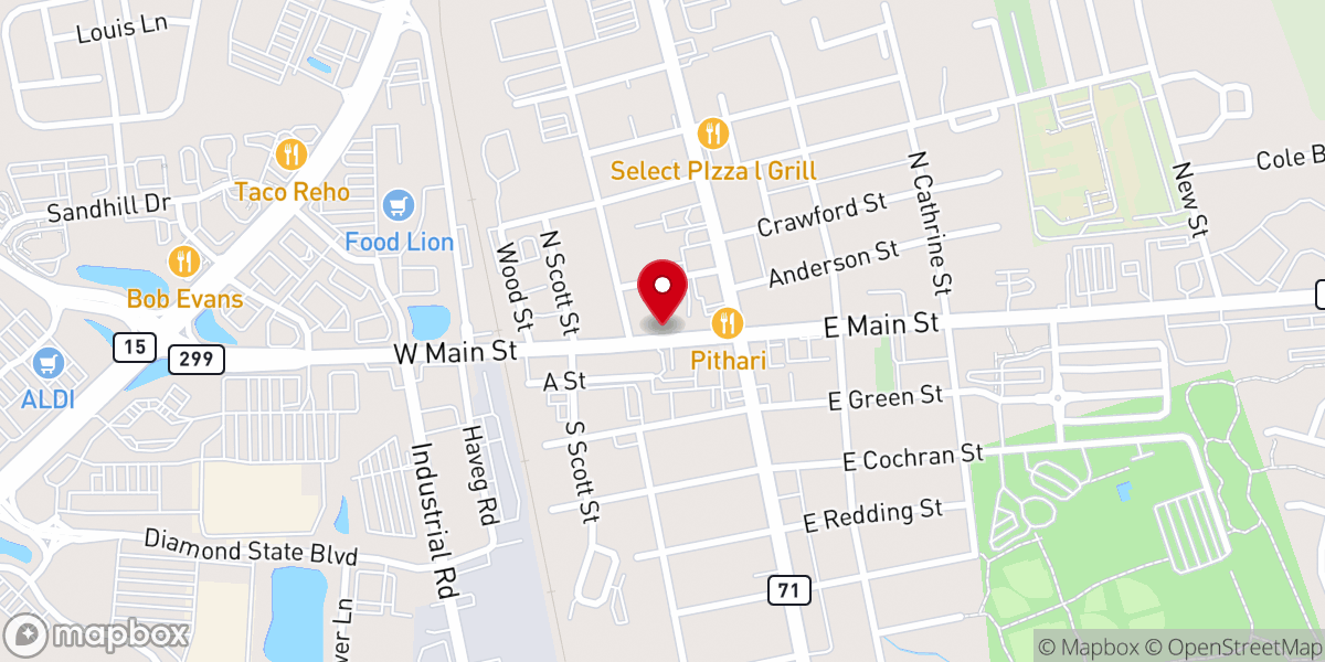 Map showing location of The Everett