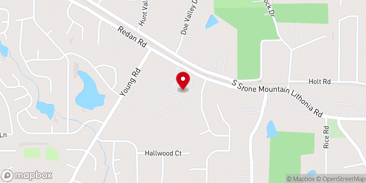 Map showing location of Fairfield Baptist Church