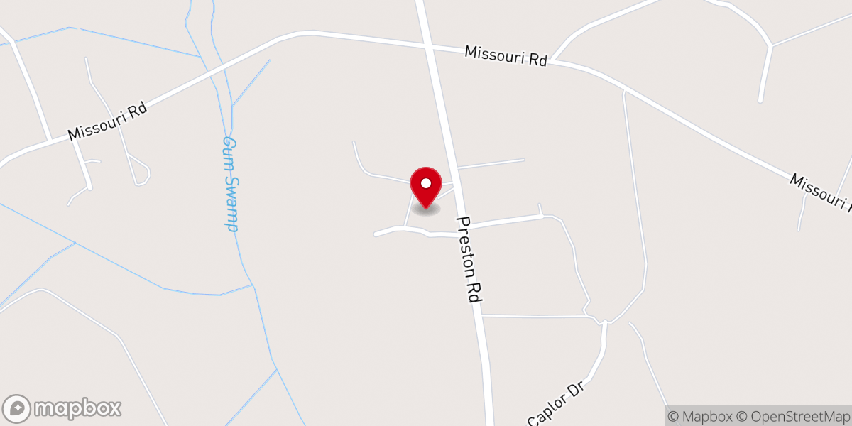 Map showing location of Preston Gospel Chapel