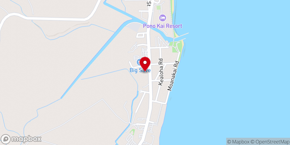 Map showing location of All Saints' Episcopal Church in Hawaii