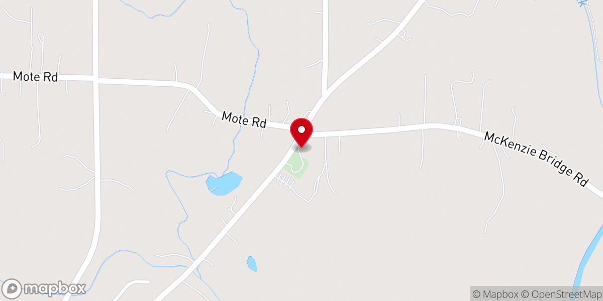 Map showing location of Concord Primitive Baptist Church