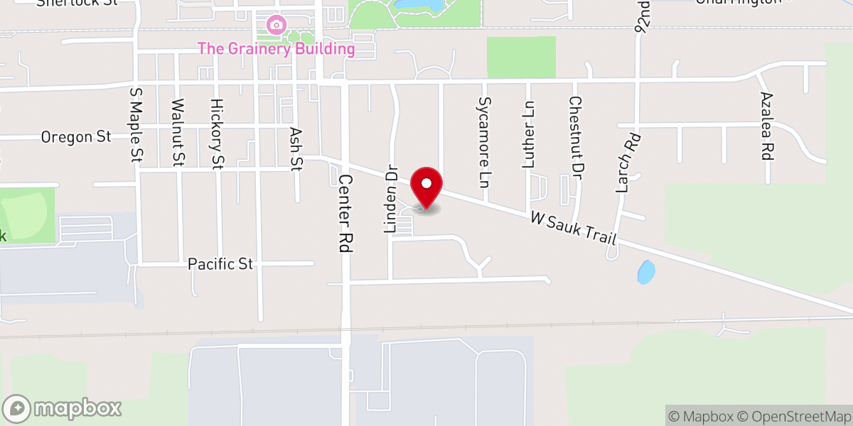 Map showing location of Frankfort United Methodist Church