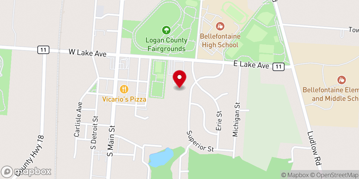 Map showing location of Ohio Fitness & Martial Arts