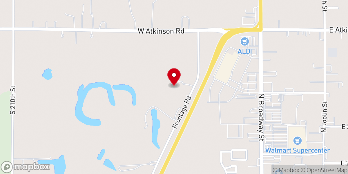 Map showing location of Covenant Harvest Church