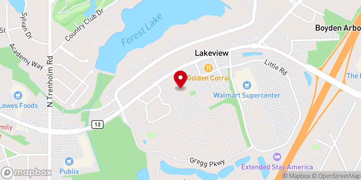 Map showing location of Shandon Baptist Church