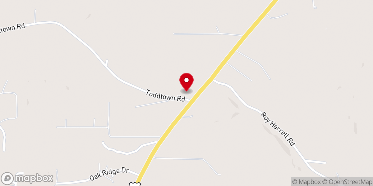 Map showing location of Union Methodist Church