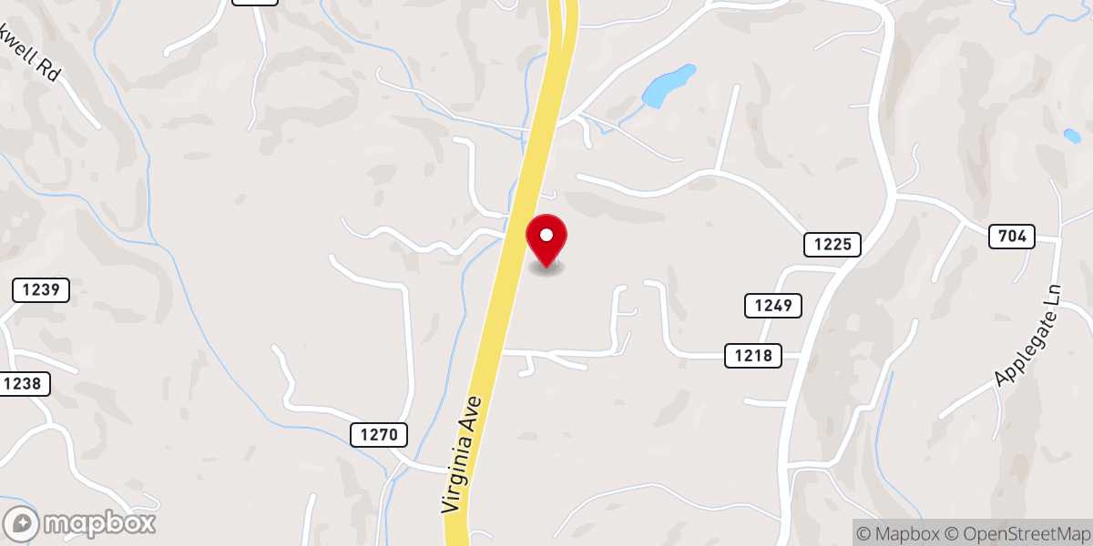 Map showing location of Fort Trial Christian Church