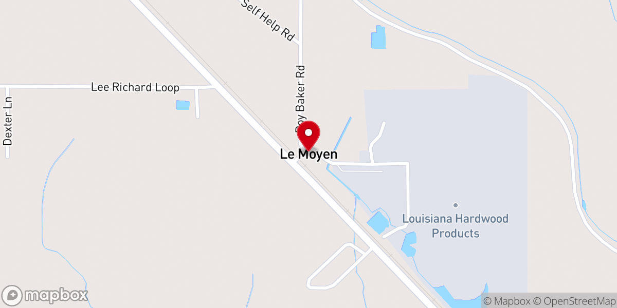 Map showing location of Le Moyen