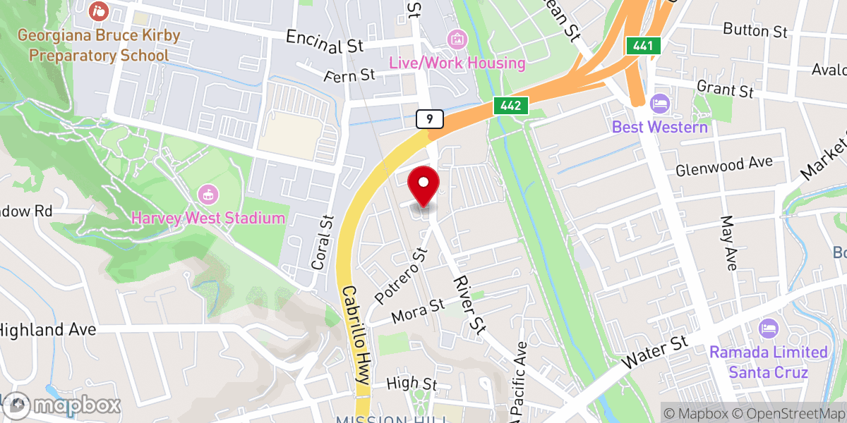 Map showing location of Holy Trinity of Divine Church (Mushroom Church)