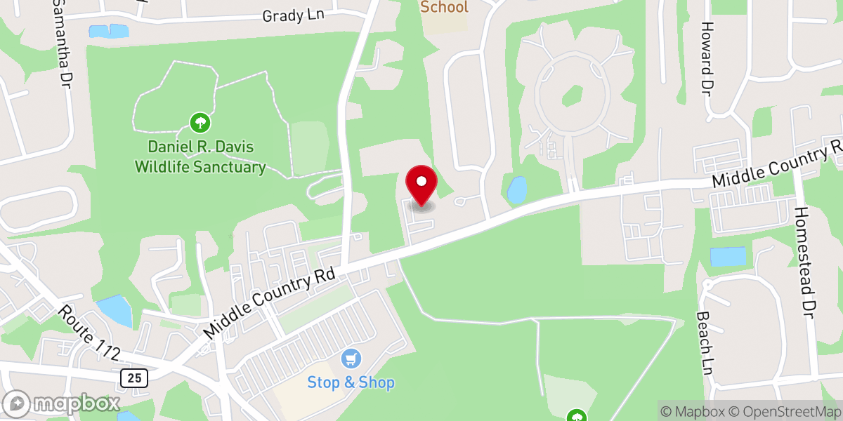 Map showing location of New Beginnings Christian Center