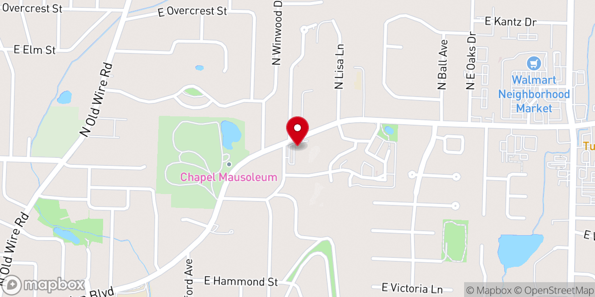 Map showing location of Harvest Bible Chapel Fayetteville