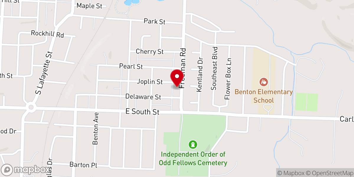 Map showing location of Casa Jaziel