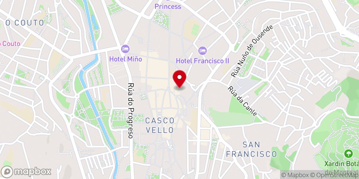 Map showing location of Capilla de Las Mercedes
