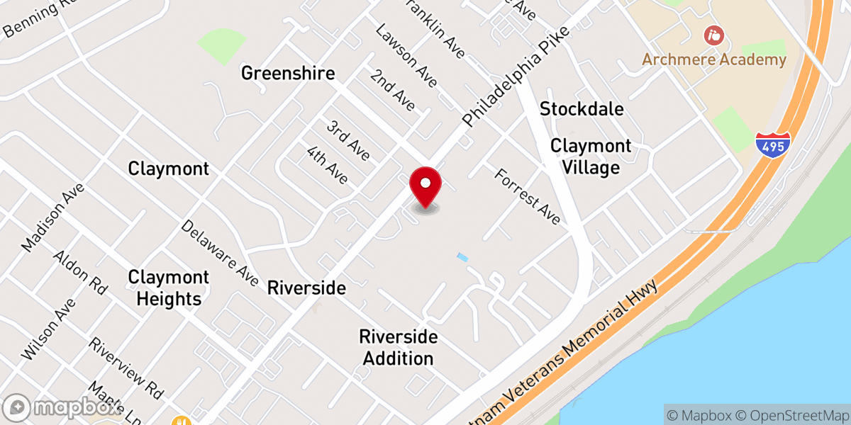 Map showing location of Holy Rosary Roman Catholic Church