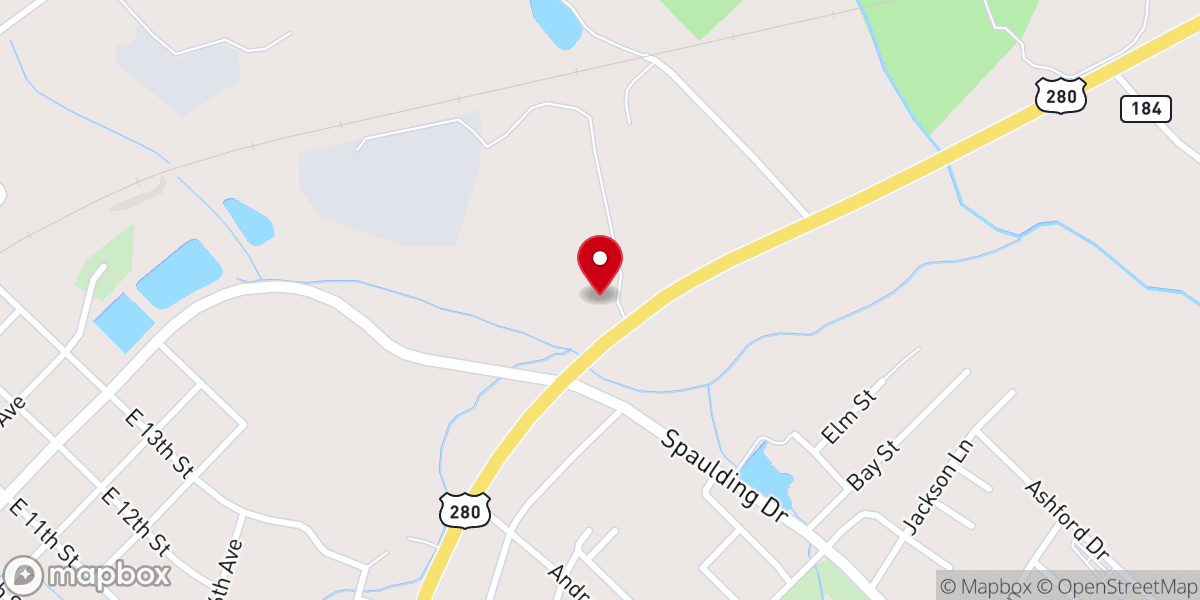Map showing location of Telfair Farmers Market