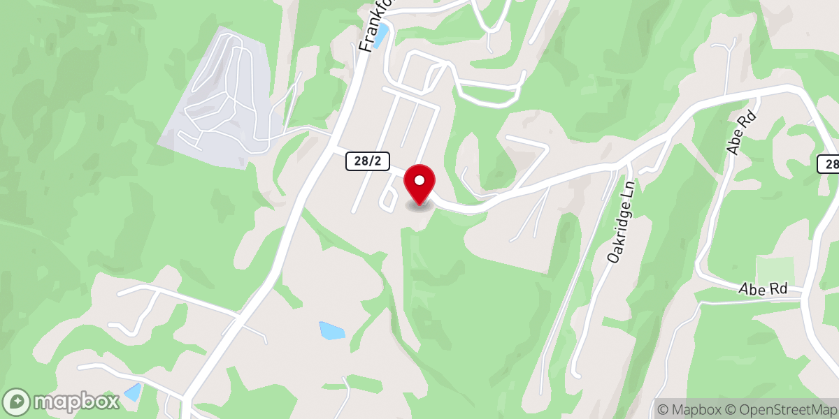 Map showing location of Old Furnace Church