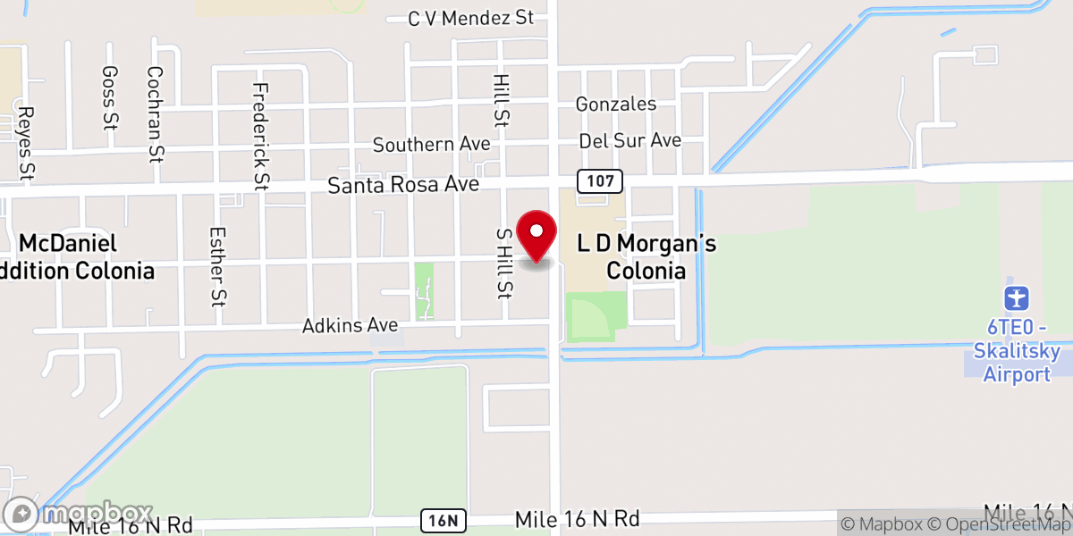 Map showing location of Agape Cong Holiness Church
