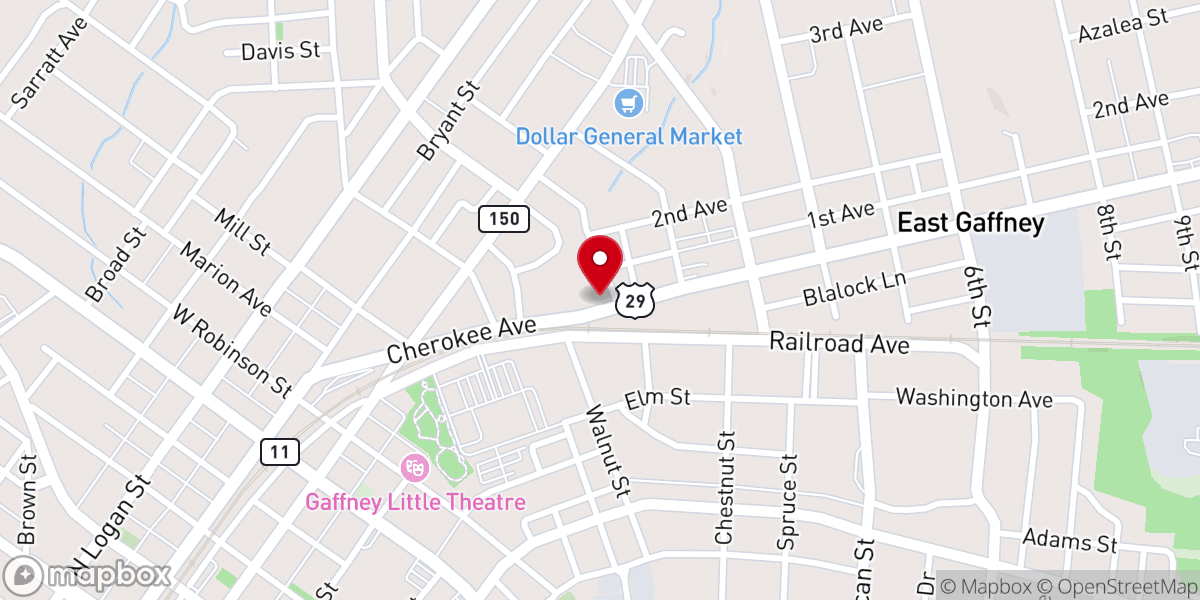 Map showing location of Fruit of the Spirit Ministry