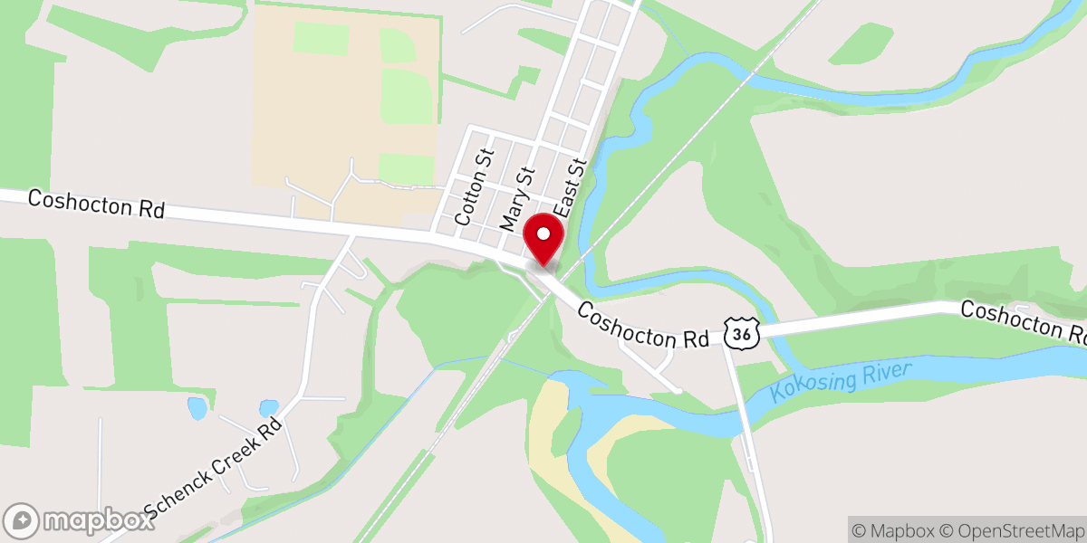 Map showing location of Harvest Christian Church