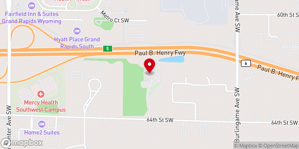 Map showing location of South Harbor Church