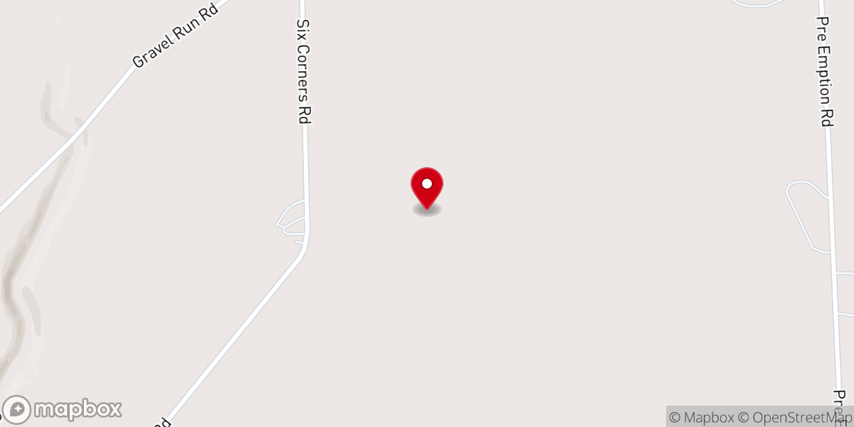 Map showing location of Crystal Valley Mennonite Church