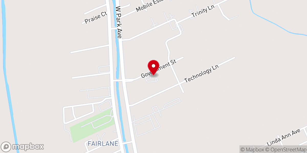 Map showing location of Terrebonne Parish Juvenile Center