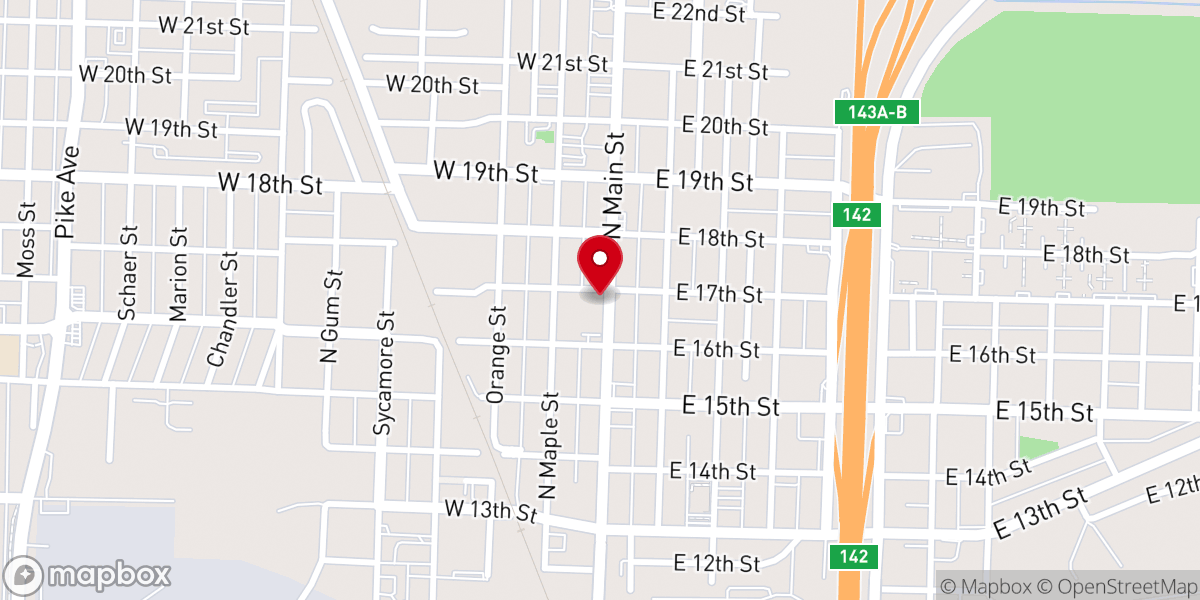 Map showing location of Metro Church